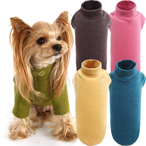 269 Водолазка для собак однотонная, с микро начесиком "Cozy T-shirt Puppy Angel"