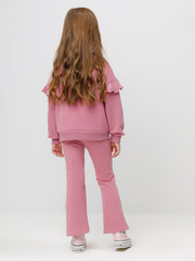 брюки  для девочки  КР 400871/темно-розовый 1710 к643