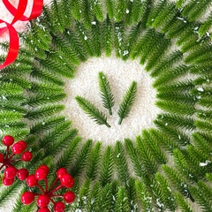 Еловые лапки искусственные, МИНИ, Хвойно-зеленые, декор зимний, рождественский, 6-6,5 см, набор 100 шт.