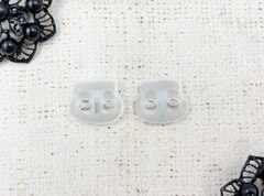 Фиксатор пластик, d 5 мм, р. 23*20 мм, прозрачный