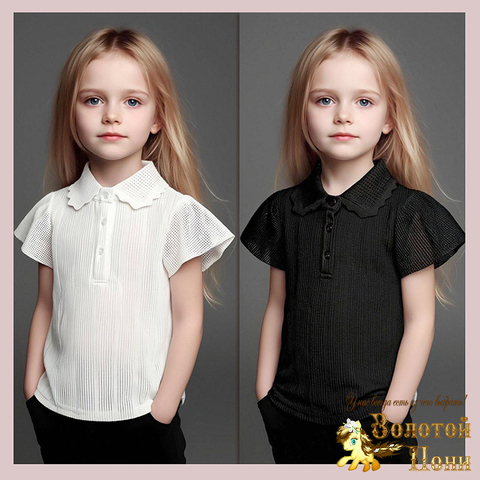 Блуза девочке (3-7) 260216-FW730