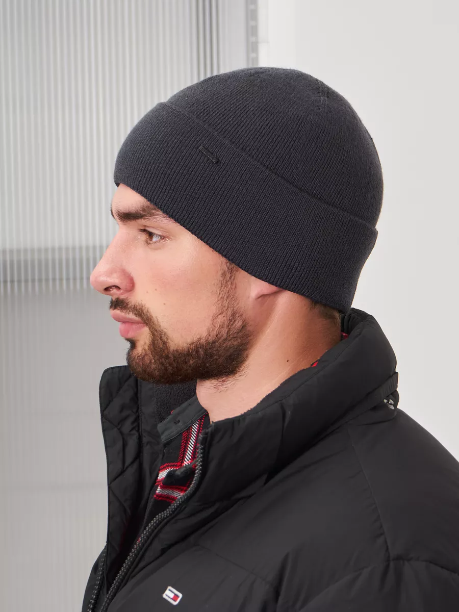 Шапка бини зимняя весенняя с флисом