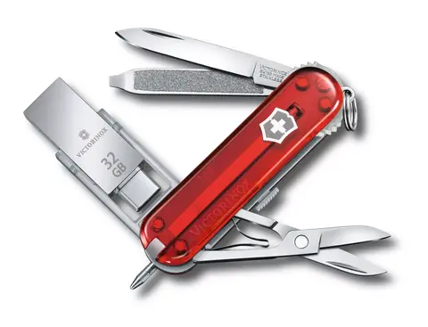 Нож-брелок Victorinox USB 32 Гб, 58 mm, 8 функций (4.6235.TG32B10)