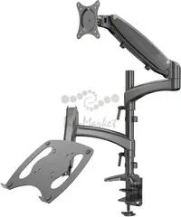 Кронштейн для монитора/ноутбука Cactus CS-VM-LH08-BK черный 13"-32" макс.16кг настольный поворот и наклон