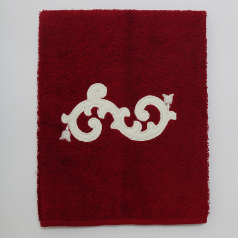 Полотенце 40x60 Old Florence Ricciolo бордовое