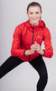 Беговой костюм с капюшоном Nordski Run Red 2022 женский с прямыми брюками