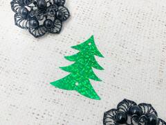 Пайетки ёлочки, р. 5х4 см