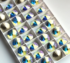 Риволи 14мм Aurore Boreale AB. Swarovski 1122