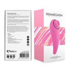 Розовый клиторальный вибромассажер FemmeGasm - 