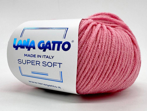 Пряжа Lana Gatto Super Soft 14591 розовый (уп.10 мотков)