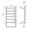 Point Ника PN08858 П6 Электрический полотенцесушитель 500x800 диммер справа, хром