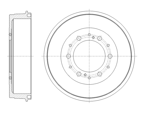 Барабан тормозной G-brake  GD-06860