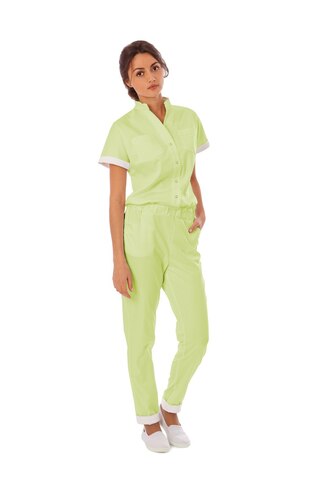 Комбинезон м92 toray твил лайм508/белый