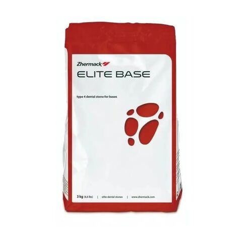 Гипс 4-го класса ELITE BASE для базисов разборных моделей, зуботехнический Terracotta Red глиняно-красный, 3 кг.