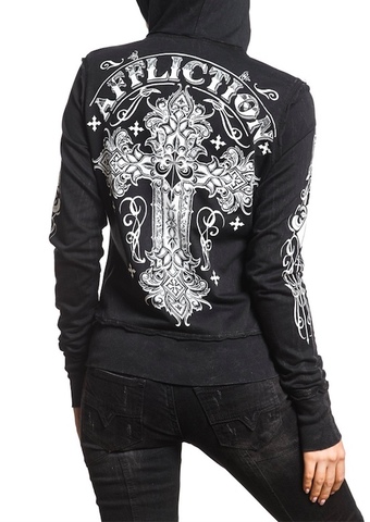 Affliction | Худи женское VERSAILLES ZIP HOOD AW17957 спина