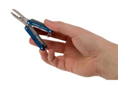 Мультитул-брелок Leatherman Squirt ES4 Blue, 9 функций (831239) цвет синий | Multitool-Leatherman.Ru
