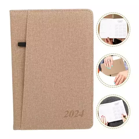 Gündəlik/Ajanda/Ежедневник/Diary Annual Planner 2024 brown 2