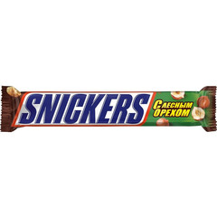 Шоколадный батончик Snickers с лесным орехом 81 г