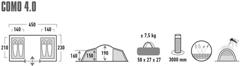 Картинка палатка кемпинговая High Peak   - 4