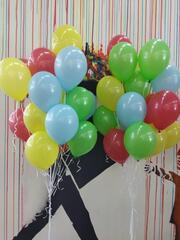 Шары 25 см с гелием пастель