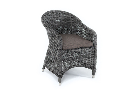 "Равенна" плетеное кресло из искусственного ротанга, цвет графит