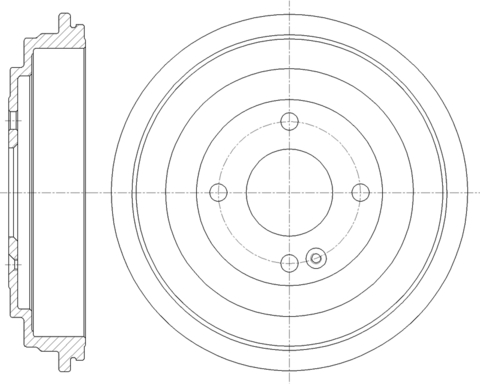 Барабан тормозной G-brake  GD-06784