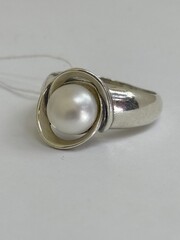 Улитка (кольцо из серебра)