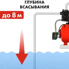 Насосная станция QUATTRO ELEMENTI Automatico 801 (800 Вт, 3200 л/ч, для чистой, 40 м, 12, (645-259)