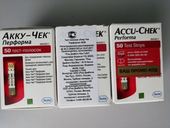 Тест-полоски Акку-Чек Перформа №50 и №100 Roche Diabetes Care GmbH, Германия
