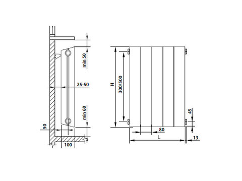 Радиатор Royal Thermo PianoForte 500 Bianco Traffico - 12 секц.