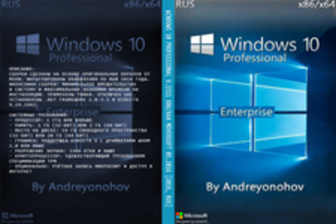 Windows 10 Pro RTM-Escrow 14393 Version 1607 by Andreyonohov x86/x64 2in1DVD [2016, RUS]