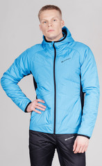 Премиальная Тёплая Куртка Nordski Hybrid Warm Light Blue/Black