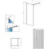 Radaway 389144-92-01 Modo New II Brushed GunMetal 140