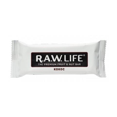 R.A.W Life орехово-фруктовый батончик Кокос 47 гр