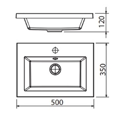 Тумба ПАЛЕРМО 50, светлый орех (лев/прав) с умывальником Анита