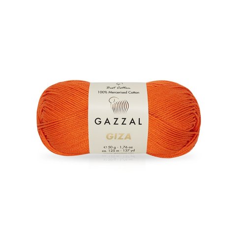 Пряжа Gazzal Giza 2465 оранжевый