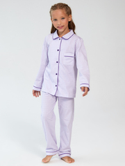 Пижама детская Ihomewear Лавандовая клеточка