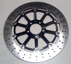 Диск тормозной на Kawasaki ZX7RR / ZX7R / ZX9R / ZX12R NINJA /  передний / черный