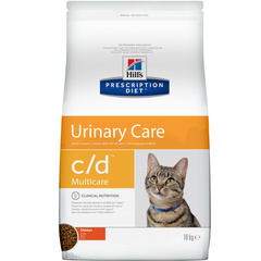 Hill`s Сухой корм Hills Prescription Diet c/d Feline Multicare with Chicken диета для кошек 1,5 кг