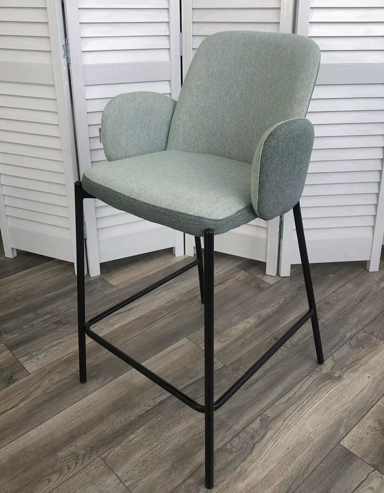 Полубарный стул NYX (H=65cm) VF113 светлая мята / VF115 серо-зеленый М-City