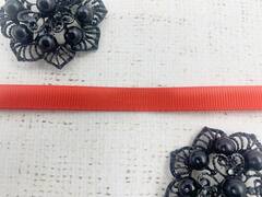 Лента репсовая, ш. 1 см, красный