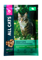 All CATS тефтельки с кроликом в соусе 85г