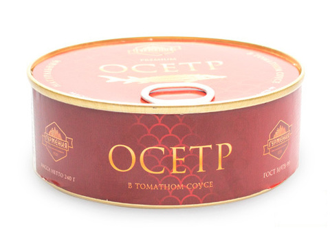 Осетр в томатном соусе, 240г