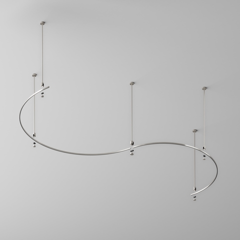 Шинопровод круглый из полукругов 1500мм Maytoni FLARITY TRX154-2SR-D1500-PT