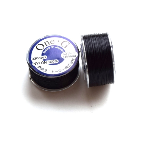 Нитки для бисероплетения Toho One-G Черный (02)