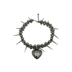 sharp heart necklace