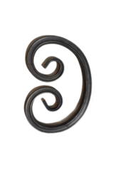 Кованый элемент "Бублик L", 215х145 мм