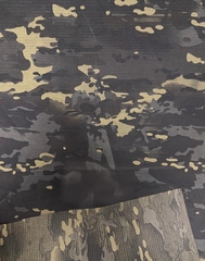 Ткань Грета рип-стоп ВО, 200 гр, 20% х/б, 80% п/э, чёрный мультикам 777