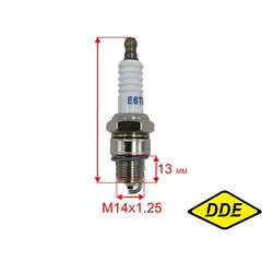 Свеча зажигания DDE E6RTC DPG2051Si/2051/UP154 аналог O-NR15YC-NEW, Champion RL87YC, Bosch (E6RTC)