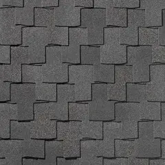 Гибкая черепица Bohho Антрацитово-серый Quiet Tile ( Тихая черепица )